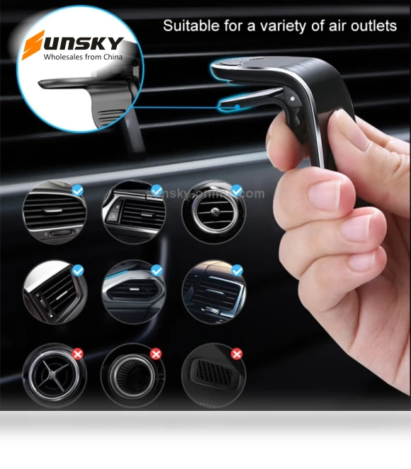 Metal Magnetic Air Outlet Mobile Phone Holder — Vehicle Phone Holders