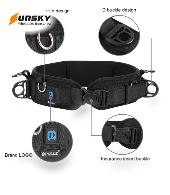 Multi-functional Bundle Waistband Strap Belt with Hook for SLR / DSLR Cameras — Straps, PULUZ