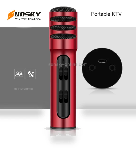 Condenser Microphone Dual Mobile Phone Karaoke Live Singing Microphone — Condenser, BGN