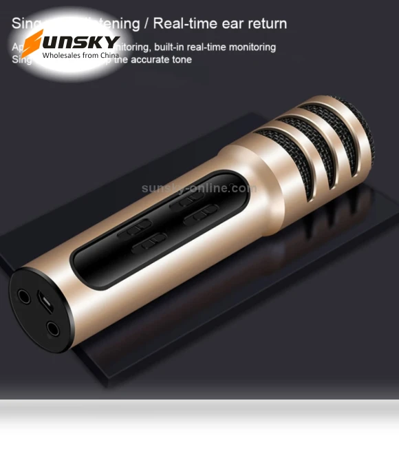 Condenser Microphone Dual Mobile Phone Karaoke Live Singing Microphone — Condenser, BGN