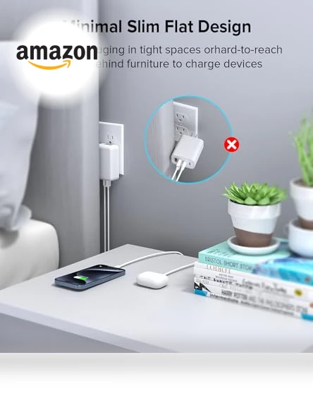 40W 4-Port Foldable USB C Wall Charger — Chargers, Qwinjwin