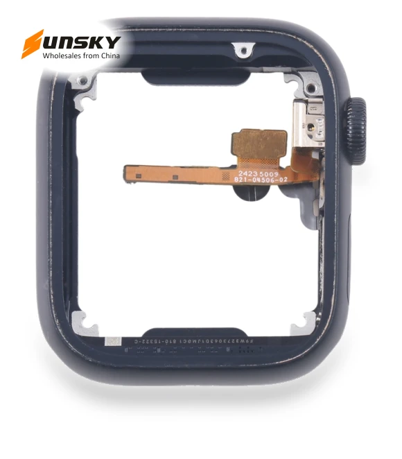 Middle Frame Bezel Plate with Crown Spin Axis Flex Cable — Smartwatches, Apple