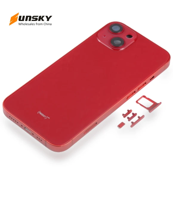 Back Housing Cover with SIM Card Tray & Side Keys & Camera Lens — Back Covers