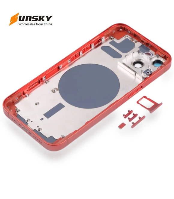 Back Housing Cover with SIM Card Tray & Side Keys & Camera Lens — Back Covers
