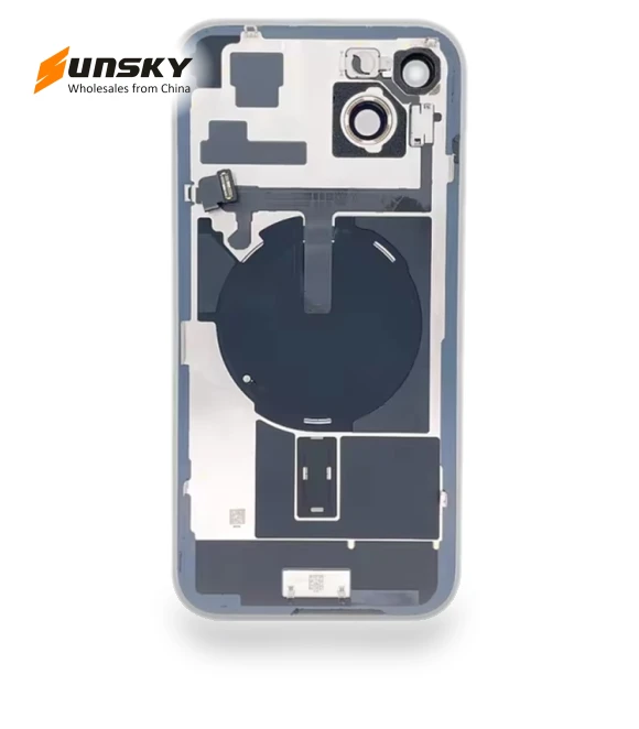 Glass Battery Back Cover with Flash Bracket + Wireless Charging Module — Back Covers