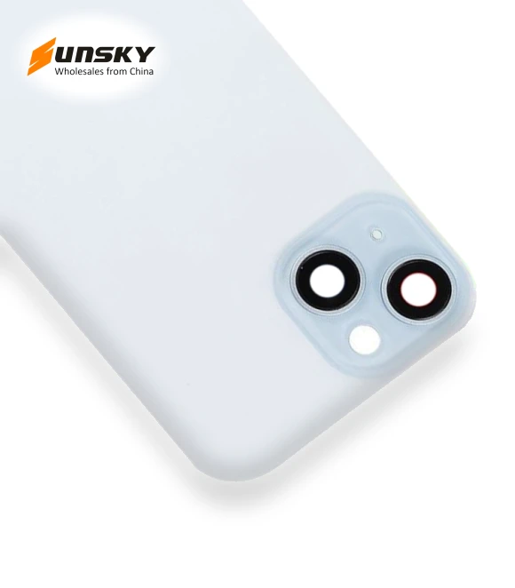 Glass Battery Back Cover with Flash Bracket + Wireless Charging Module — Back Covers
