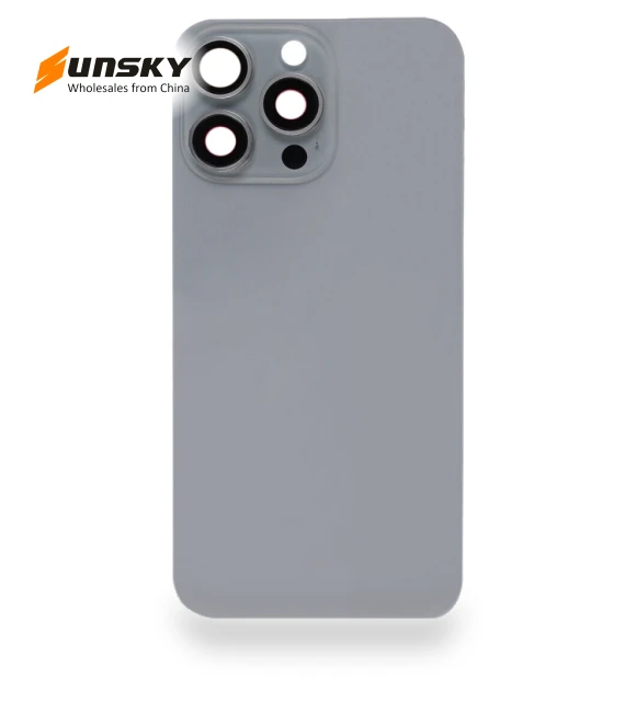 Glass Battery Back Cover with Flash Bracket + Wireless Charging Module — Back Covers