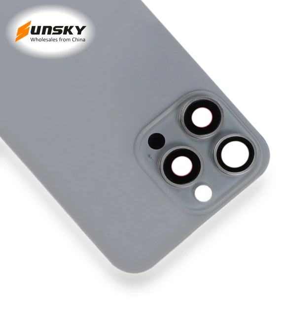 Glass Battery Back Cover with Flash Bracket + Wireless Charging Module — Back Covers