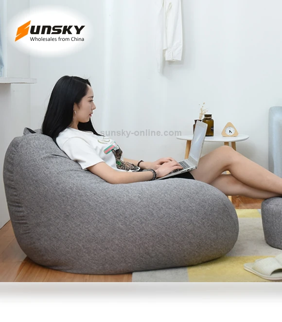 Lazy Sofa Bean Bag Chair Fabric Cover — Sofa