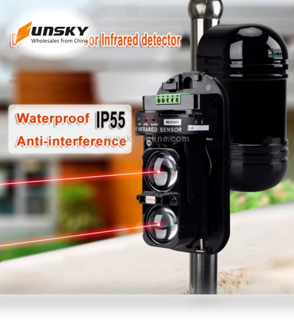 Alarm Dual Beam Photoelectric Infrared Detector — Motion Sensors