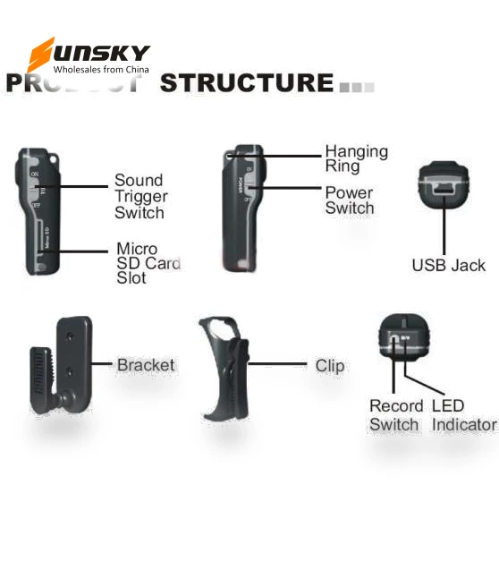 3 in 1 Mini Digital Video Camera Camcorder — Portable Audio Recorders