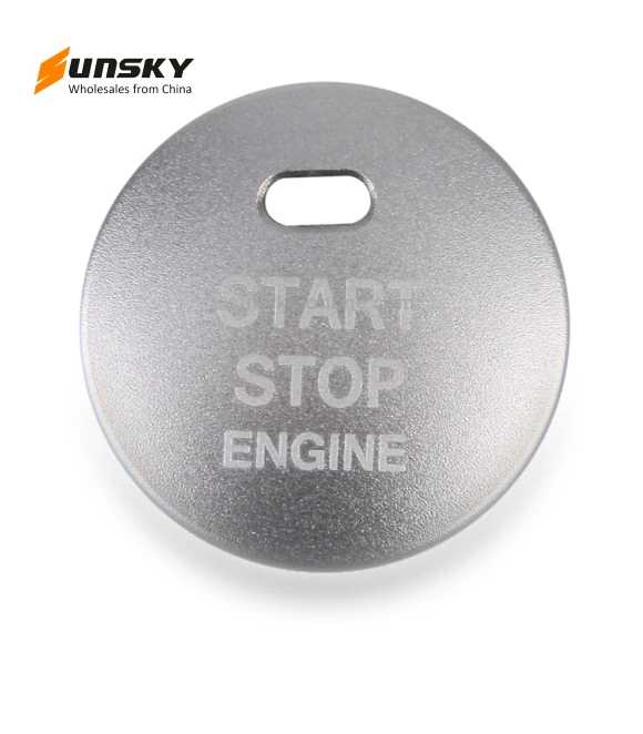 3D Aluminum Alloy Engine Start Stop Push Button Cover Trim Decorative Sticker — Car Stickers & Decals