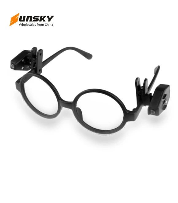 Mini LED Flashlight Adjustable Eyeglass Clip Light — Reading Lights