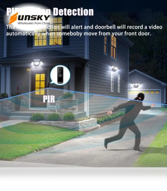 PIR Night Vision 2.4G Video Intercom Doorbell — Smart Home Security