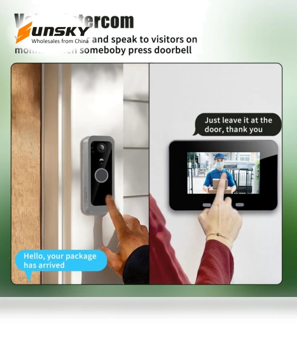 PIR Night Vision 2.4G Video Intercom Doorbell — Smart Home Security