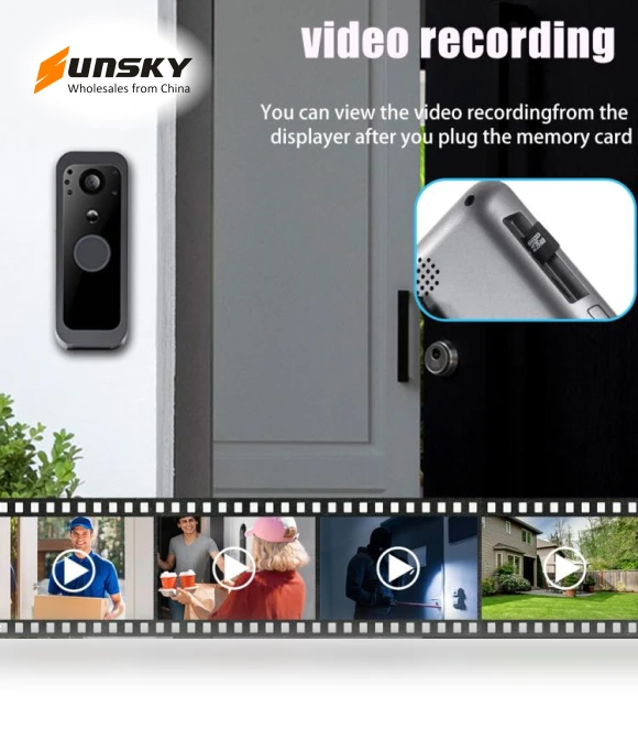 PIR Night Vision 2.4G Video Intercom Doorbell — Smart Home Security
