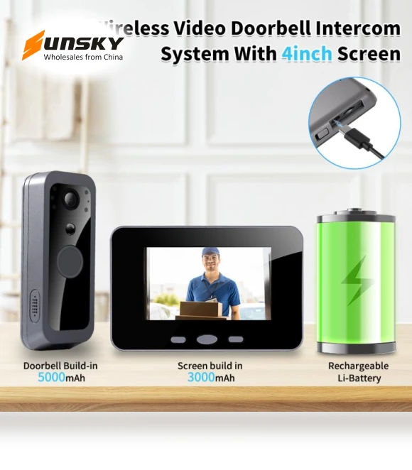 PIR Night Vision 2.4G Video Intercom Doorbell — Smart Home Security