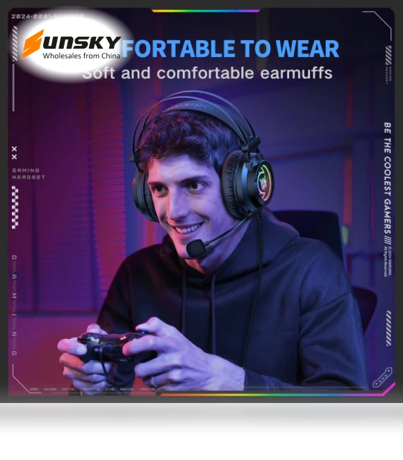 Abyssal Mirror Effect Game Headphones — Headsets, ONIKUMA