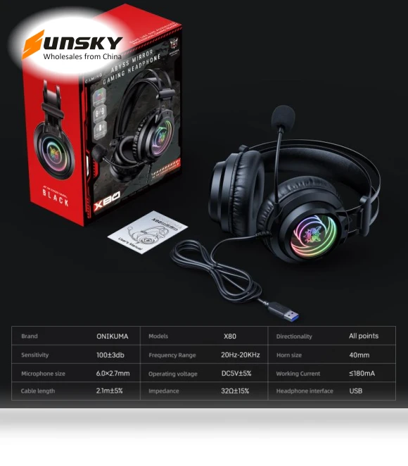 Abyssal Mirror Effect Game Headphones — Headsets, ONIKUMA