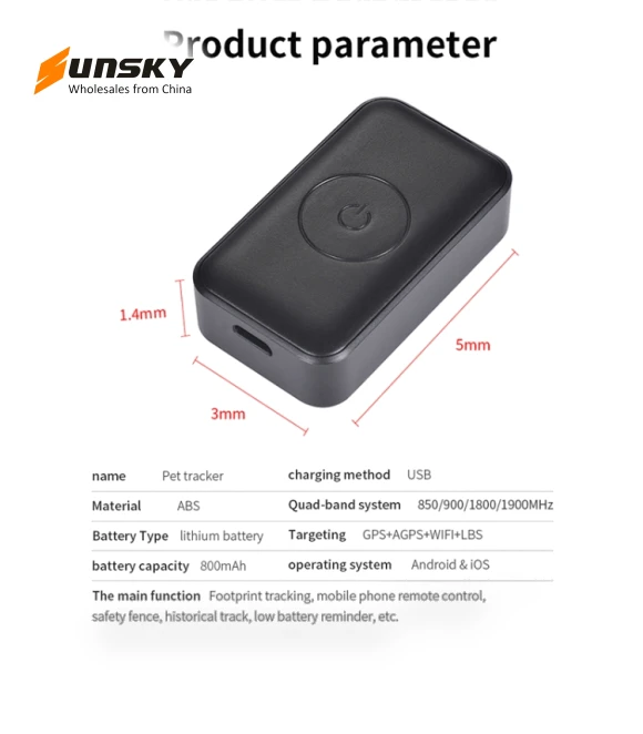 Waterproof Pet GPS Tracker — Location Tracking Devices