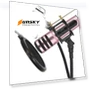 Thumbnail Condenser Microphone Dual Mobile Phone Karaoke Live Singing Microphone — Condenser, BGN