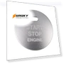 Thumbnail 3D Aluminum Alloy Engine Start Stop Push Button Cover Trim Decorative Sticker — Car Stickers & Decals