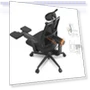Ergonomic Chair with Footrest, Auto-Following Backrest, Adaptive Lower Back Support — Back & Seat Cushions, NEWTRAL