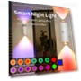 Smart LED Night Light with Motion Detection - Rechargeable, RGB Gradient Lighting — LED