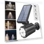 Solar-powered Motion Sensor Wall Mount Security Camera Lights — Outdoor Security & Flood Lighting