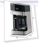 12 Cup Drip Coffee Maker with Pure Flavor System — Electric Blade Coffee Grinders, Braun