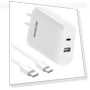 65W USB C Fast Charger with Cable for MacBook, iPhone, Galaxy — Charging Solutions, Qackenm