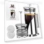 Gourmet Ground Coffee Set with French Press — Coffee & Tea, Cafe Du Chateau