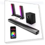 5.1 Soundbar with Smart APP Control and Dynamic Lighting Effects — Home Audio Systems, Ultimea