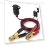Car Cigarette Lighter Socket To Battery Alligator Clip Connector — Vehicle Power Solutions