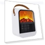 Small Desktop 3D Simulated Charcoal Heater — Portable Heating Solutions, Other