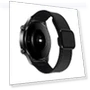 Crazy Horse Texture Fold Magnetic Buckle Leather Silicone Watch Band — Bands
