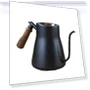 Stainless Steel Coffee Hand Pot with Wooden Handle — Stovetop Moka Pots
