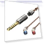 Interchangeable Audio Plug Oxygen-Free Copper Headphone Upgrade Cable — Speaker, CVJ