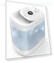 Super Easy to Clean Top Fill Auto Adapt Cool Mist Humidifier — Air Moisture Control, Homvana