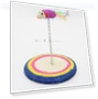 Color Sisal Spring Round Seat Cat Claw Plate — Scratching Pads