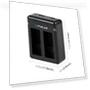 USB Dual Batteries Charger — Chargers, PULUZ