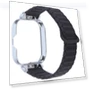 Metal Silver Frame Integrated I-shaped Magnetic Silicone Watch Band — Watch Accessories, Redmi