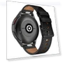 Metal Button Switch Leather Watch Band — Watch Accessories, Garmin