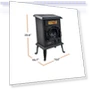 Electric Fireplace Space Heater with Flame Effect — Portable Heating Solutions, EZ-HEAT