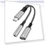 2 in 1 USB-C to PD 60W Charging + 3.5mm Audio Adapter — Adapters