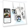 Dual-Lens WiFi Security Camera — Outdoor Security Cameras, EKOLVOSK
