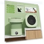 Foldable Mini Washing Machine — Compact Washing Solutions, Computer Life