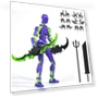 3D Printed Titan Robot Mobile Doll Set — Collectible Statues, mulanhua