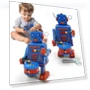 Vintage Wind-up Robot Drummer Toy — , EDC Toy