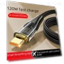 2-meter Gold-Plated 120W USB-C Fast Charging Cable — Cables, Home of smartphone & tablet accessories